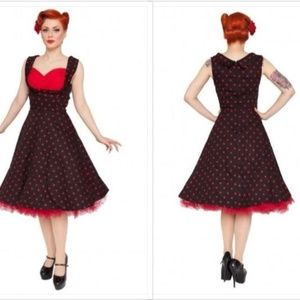 Lindy Bop Retro Polka Dot Pinup Swing Dress